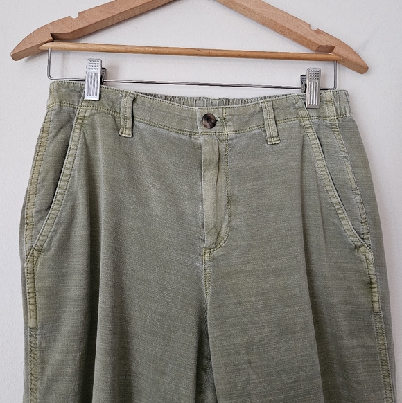 Gap Army Green Relaxed Fit Utility Jogger Pants, Cotton Tencel Size 4 - Picture 3 of 8